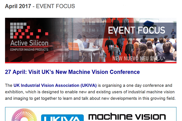 NEWSLETTER-Active-Silicon-at-UKIVA-machine-vision-conference-April-2017