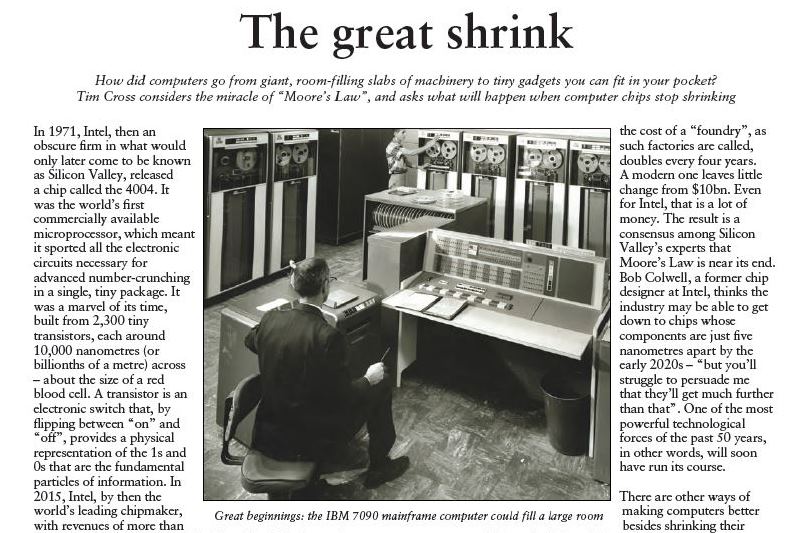 The Great Shrink - the end of Moore's Law