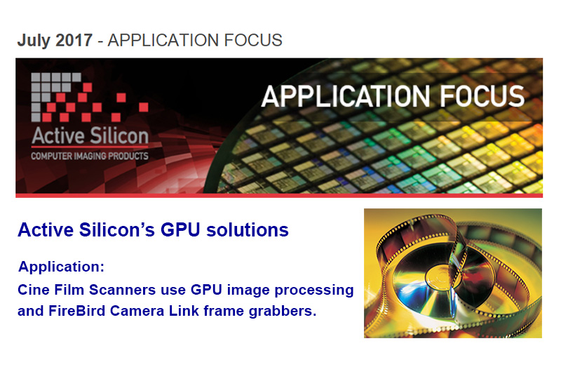 Newsletter out now - GPU processing with camera link frame grabber