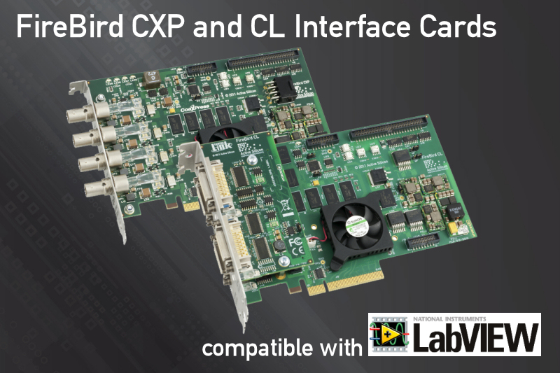 Active Silicon provides support for frame grabbers used in LabVIEW