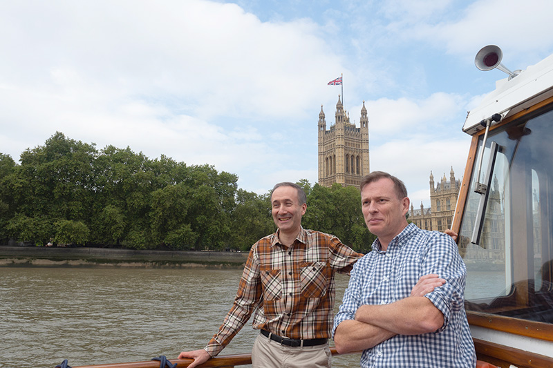 Active Silicon Chris Beynon and Colin Pearce at 30th anniversary cruise