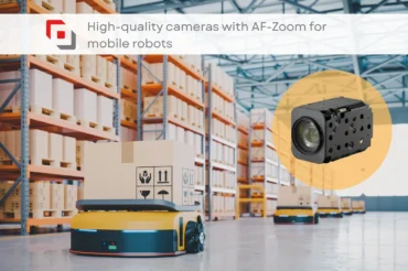 Mobile robots in a warehouse