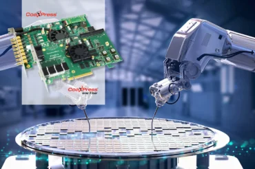 Robotic arm placing components on a wafer
