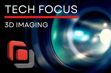 3D logo with title text