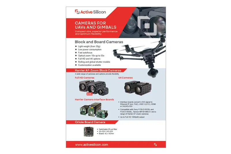 Cameras for UAVs & Gimbals
