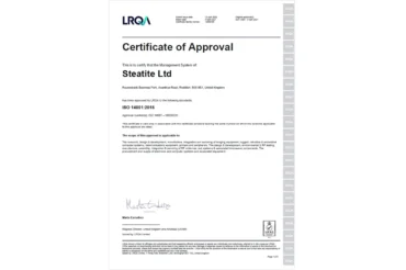 ISO 14001 - Steatite Businesses inc. Active Silicon thumbnail