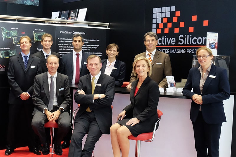 The Active Silicon team - here at the Active Silicon booth at the Vision Show Stuttgart