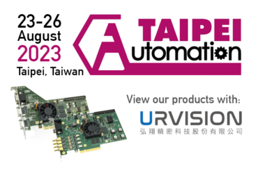 Announcing Automation Taipei, August 2023 - Active Silicon products at Urvision booth