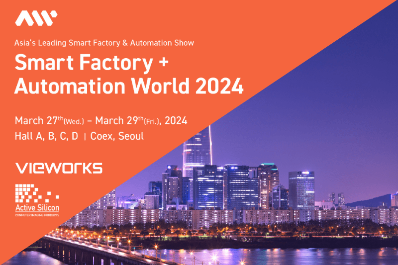 An image of Seoul with details of the Automation World event details