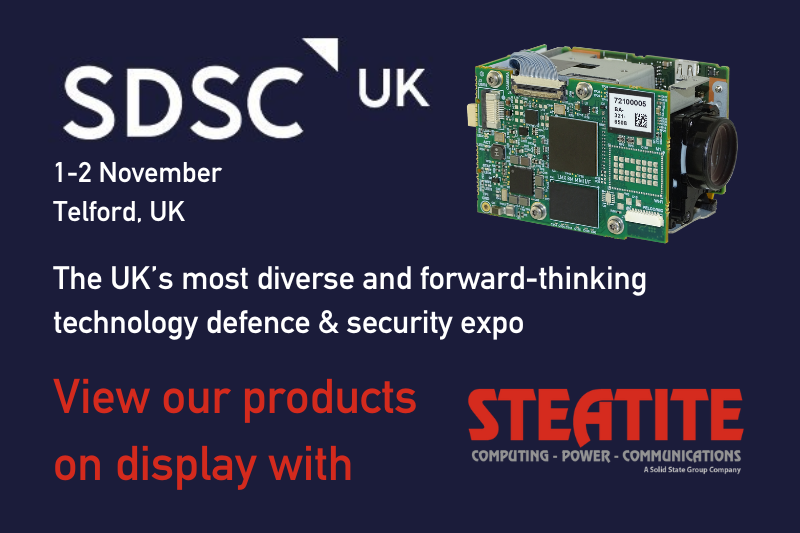 SDSC logo with event details and a Harrier camera