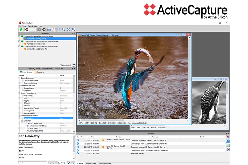 ActiveCapture - image capture, analysis and control.