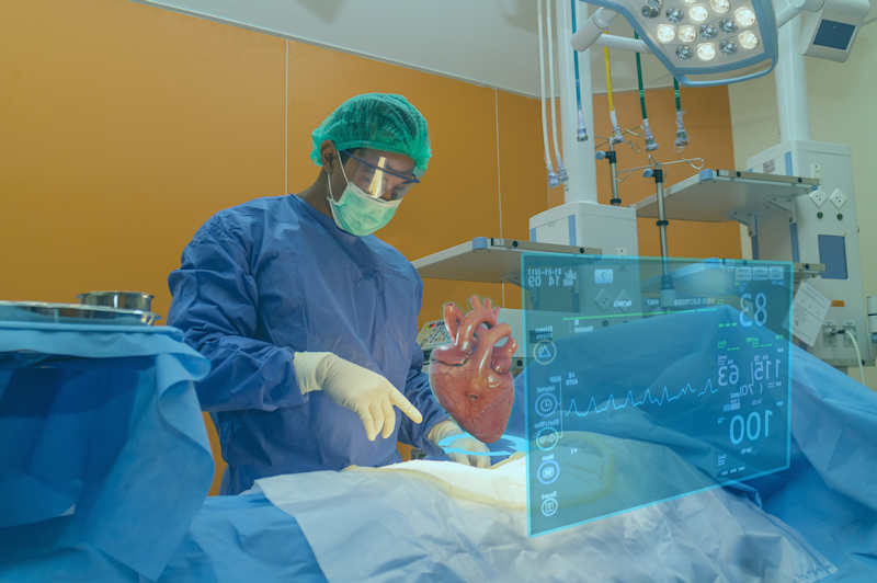 Surgeons using computer vision and augmented reality in medical imaging