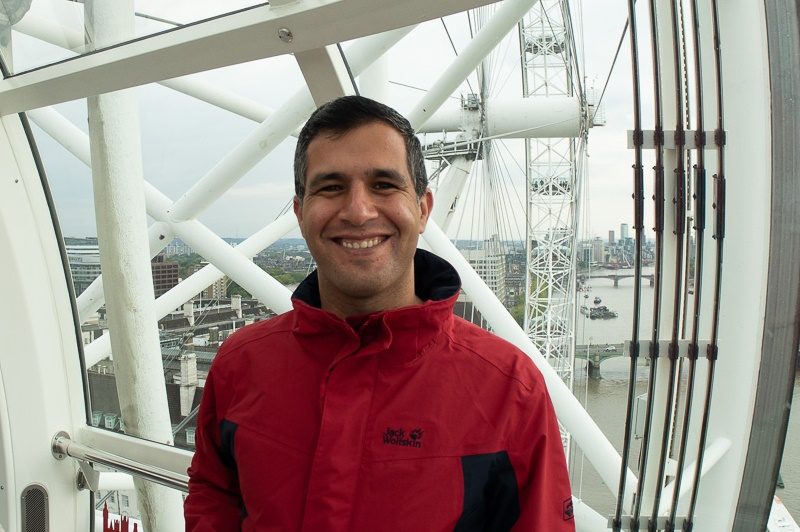 Rami, new R&D FPGA Design Engineer at Active Silicon, pictured on the London Eye at our 30th anniversary celebration.