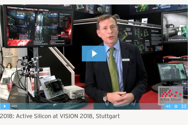 Active Silicon demos embedded vision, GPU Processing, frame grabbers and interface boards