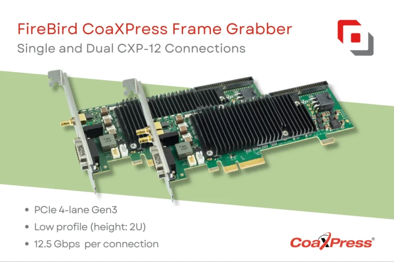 Firebird single and dual CoaXPress frame grabbers