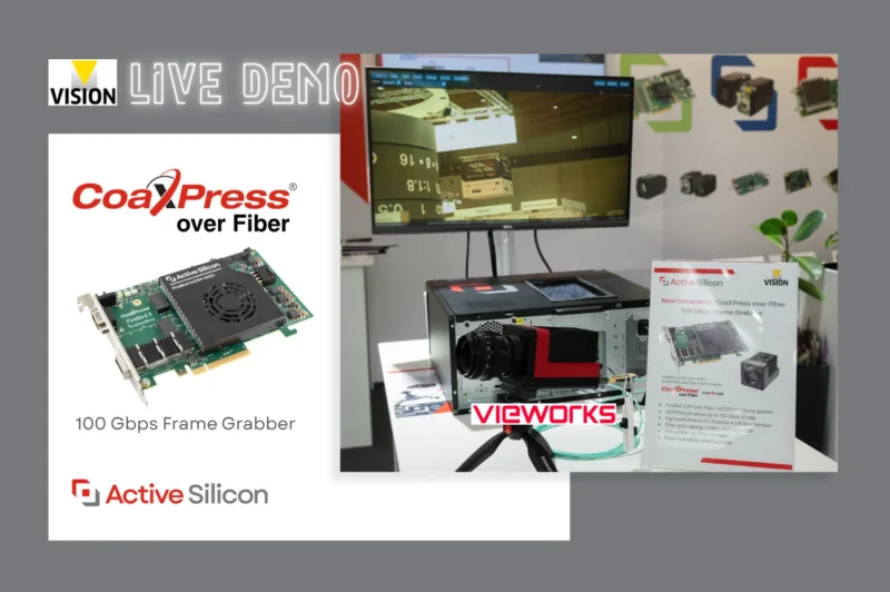 Active Silicon CoaXPress Over Fiber frame grabber at VISION
