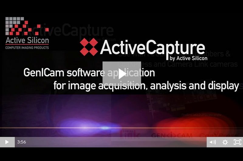 ActiveCapture makes image acquisition and analysis simple using frame grabbers