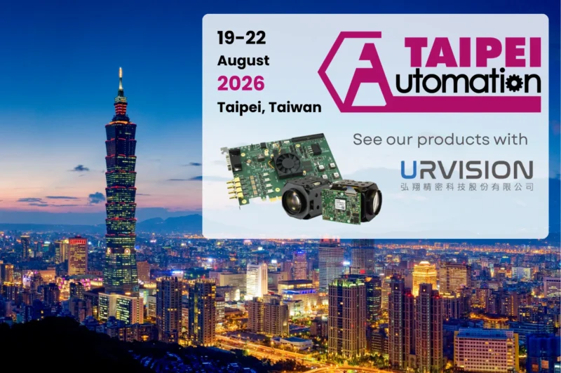 Taipei skyline with event details and logo