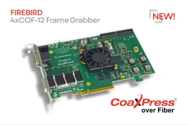 FireBird CXP over fiber with text labels
