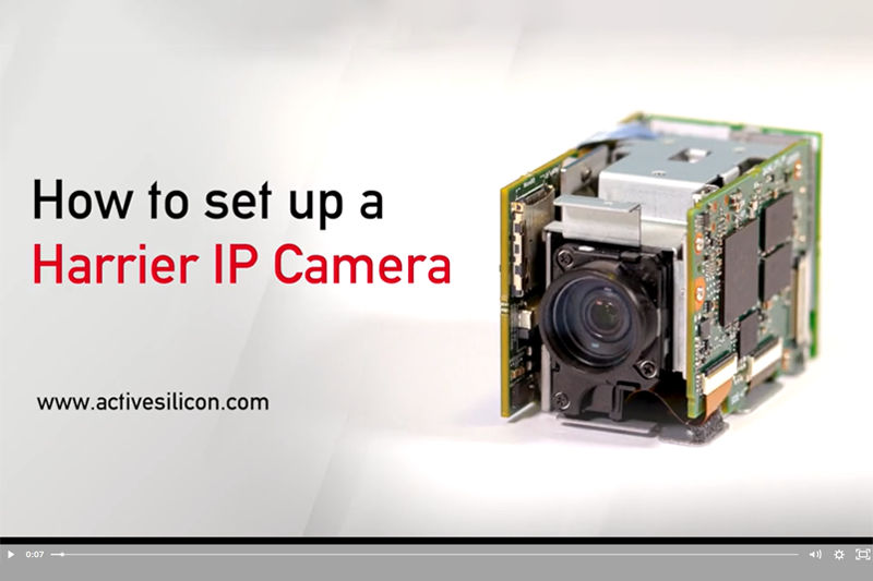 screen shot from Harrier IP Camera tutorial video