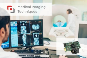 Medical professional viewing MRI scan images