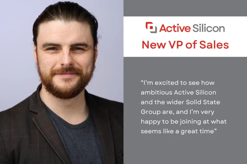 Photo of head of sales and a quote from him