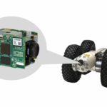 A Harrier autofocus-zoom IP camera and a pipe inspection crawler robot