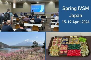 IVSM meeting in progress and a photo of mount Fuji