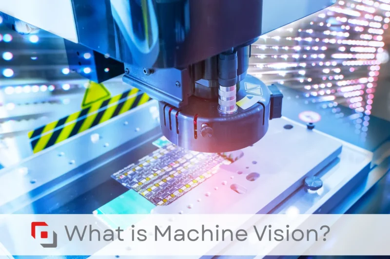 A machine vision camera and lighting