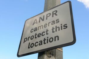 Sign warning of ANPR in the area