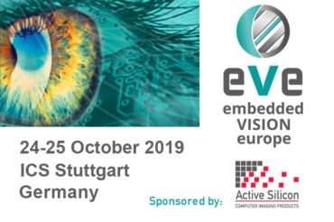 Embedded Vision Europe show logo and Active Silicon logo