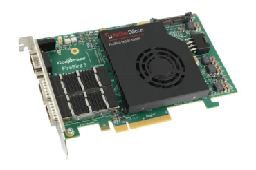 FireBird 1xCOF100G-DF CoaXPress over Fiber frame grabber with data forwarding - product image