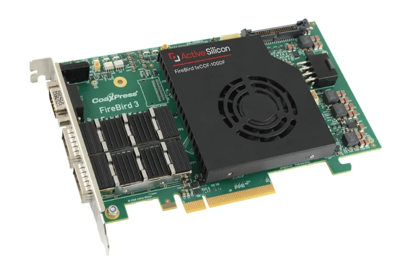 FireBird 1xCOF100G-DF CoaXPress over Fiber frame grabber with data forwarding - product image