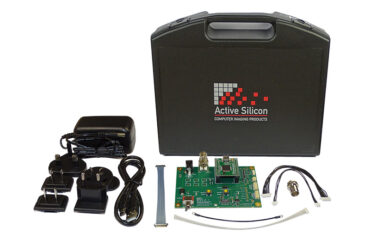 Photo of content and case of the evaluation kit for Harrier 3G-SDI