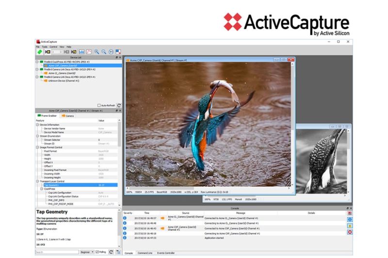 ActiveCapture software for FireBird frame grabbersA