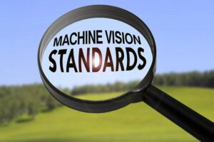 Machine Vision standards written on a magnifying glass